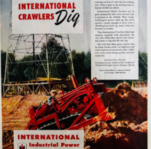 1947 International Crawler Tractors Advertisement Harvester Agriculture ... - $42.29 CAD