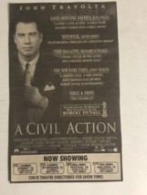 A Civil Action Movie Print Ad John Travolta Robert Duvall James Gandolfini TPA5 - £4.66 GBP