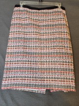 Talbots Tweed Pencil Skirt Multicolored Academia Contemporary Size 8P Lined - $19.80