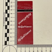 Vintage Matchbook cover  Royal Guest   gmg Unstruck - £9.78 GBP