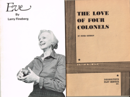 Eve by Larry Fineberg + The Love of Four Colonels, Ustinov, 2 Theater Sc... - £7.08 GBP
