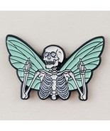 Enamel Pin Skeleton with Wings Middle Fingers Fashion Accessory Skull Je... - £6.37 GBP