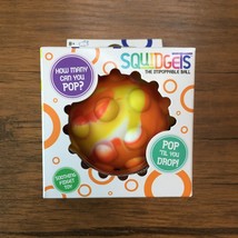 Squidgets The Impoppable Ball Orange Single Calm Your Mind Stress Focus New - £7.49 GBP