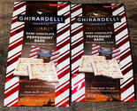 Ghirardelli 2-Bags Dark Chocolate Peppermint Bark Candy 7.7 oz Each ~ 6/... - $29.07