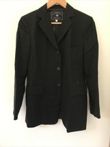 Faconnable Tailleur Albert Goldberg Black Wool Italian Blazer Jacket 42 ... - $179.99
