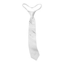 Calvin Klein Boys Vellum Solid Satin Tie, One Size, Silver - $14.50