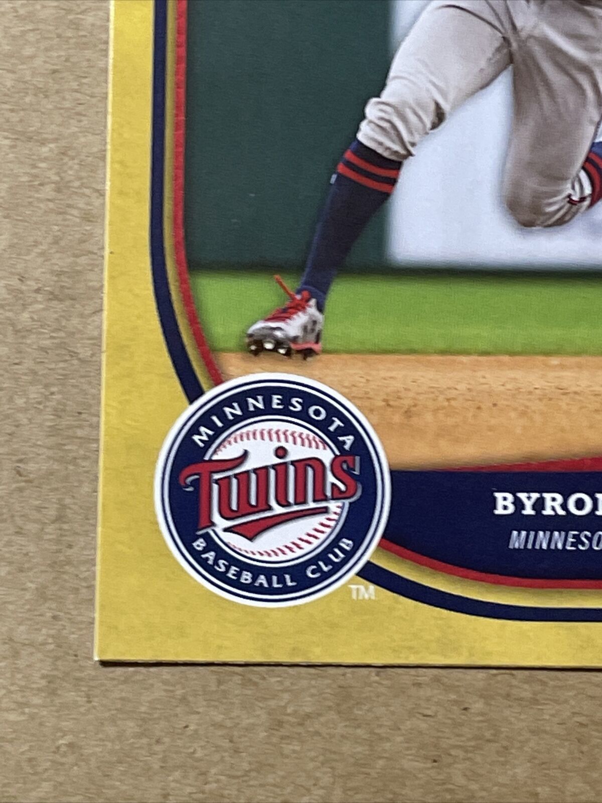 2018 Topps Big League Baseball Gold Border 38 Byron Buxton Twins