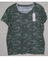 Vineyard Vines Women&#39;s Medium Camo Sage Olive Green Surftee Shirt Tee Co... - $24.75
