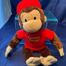 Gund Curious George Monkey Red Hat &amp; Shirt 17&quot; Stuffed Toy Doll Plush Soft Vtg - £25.54 GBP