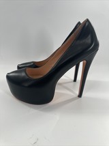 Sexy Leather Round Toe High Heel Platform Stiletto Slip On Pumps Shoes S... - $46.52