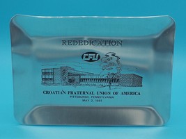 Croatian Fraternal Union of America Pittsburgh Commemorative Tray 1981 - £19.35 GBP