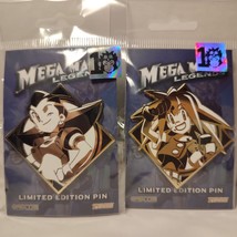 Mega Man Tron Bonne &amp; Roll Caskett Enamel Pins Bundle Capcom Collectible... - £20.87 GBP