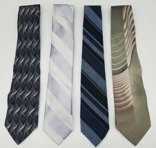 Lot of 4 Stafford, Woolcrofter and Pierre Cardin Silk and Acrylic Ties Free Ship - £20.91 GBP