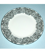 Waterford Lismore Lace Platinum Salad Dessert Plate 8&quot; Ornate Bone China... - $44.68 CAD