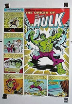 Original 1980 Incredible Hulk 28x22 Coke Coca Cola Marvel Comics promo p... - $105.19