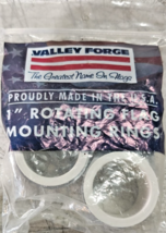 Valley Forge 28219 1&#39;&#39; Rotating PVC Flag Mounting Rings 2-ct Brushed - $18.35 MXN