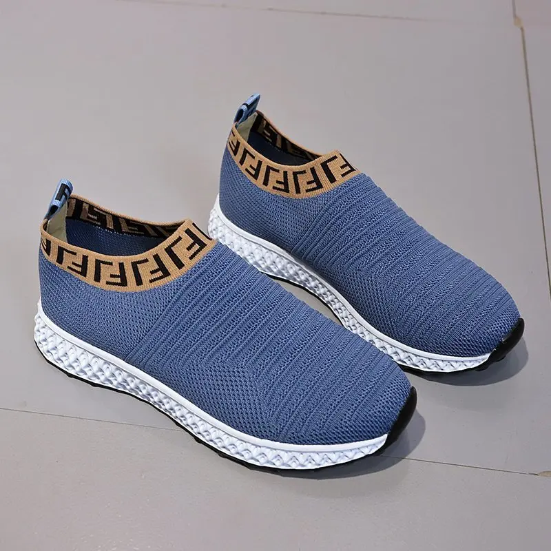 Women  Shoes Lightweight Non Slip Flats For Ladies Wal Shoes  Casual Knit Sock F - £127.72 GBP