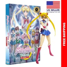 Sailor Moon Eternal The Movie Part 1 + 2 English Dubbed Free Shipping Anime Dvd - £27.51 GBP