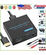 4K HDMI to Optical &amp; AUX Audio Adapter - Versatile, Compact Audio Solution - $53.14 CAD