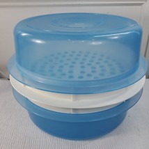 Cajun Batter Bowl 3 Piece Light Blue White Milling Manufacturing Made USA - €25,19 EUR
