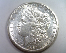 1887-S Morgan Silver Dollar Choice About Uncirculated Ch. Au Nice Original Coin - £102.39 GBP