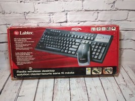 New Labtec Media Wireless Desktop Keyboard, Wireless Freedom &amp; Ease of Use - £18.80 GBP