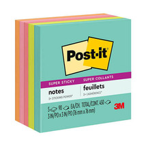 Post-it Super Sticky Notes 76x76mm (5pk) - Miami - £19.67 GBP