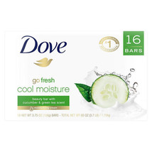 Dove Go Fresh Beauty Bar, Cool Moisture (3.75 oz., 16 ct.) - £21.50 GBP