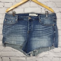 Torrid Jean Shorts Button Fly Women&#39;s Size 16 Cut Off Denim - $19.79