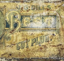 J.G. Dill&#39;s Best Cut Plug Pipe Tobacco Antique Large Tin c1920s Richmond... - £25.97 GBP