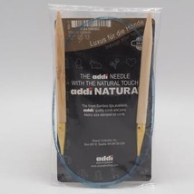 Addi Knitting Needle Circular Natura Bamboo Blue Cord 32&quot; US Size 13 - £11.64 GBP