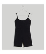 Madewell TRUE BLACK Women&#39;s Knit Biker Unitard Romper One Piece Size XXS - $44.86 CAD