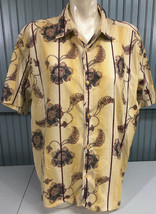 Havanera Mens Floral Stripe Paisley XXL India Cotton Shirt  - $12.48