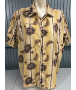Havanera Mens Floral Stripe Paisley XXL India Cotton Shirt  - £10.00 GBP