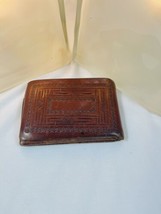 Vintage Olvera Wallet Genuine Leather Tan Brown Bi-Fold Calidad Mexico - £14.15 GBP