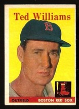 BOSTON RED SOX TED WILLIAMS 1958 TOPPS BASEBALL CARD #1 ex/em - £334.20 GBP