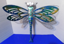 NEW Dragongfly Wall Art Hanging Metal Dragonflies Butterfly Wall Hanging - $24.88