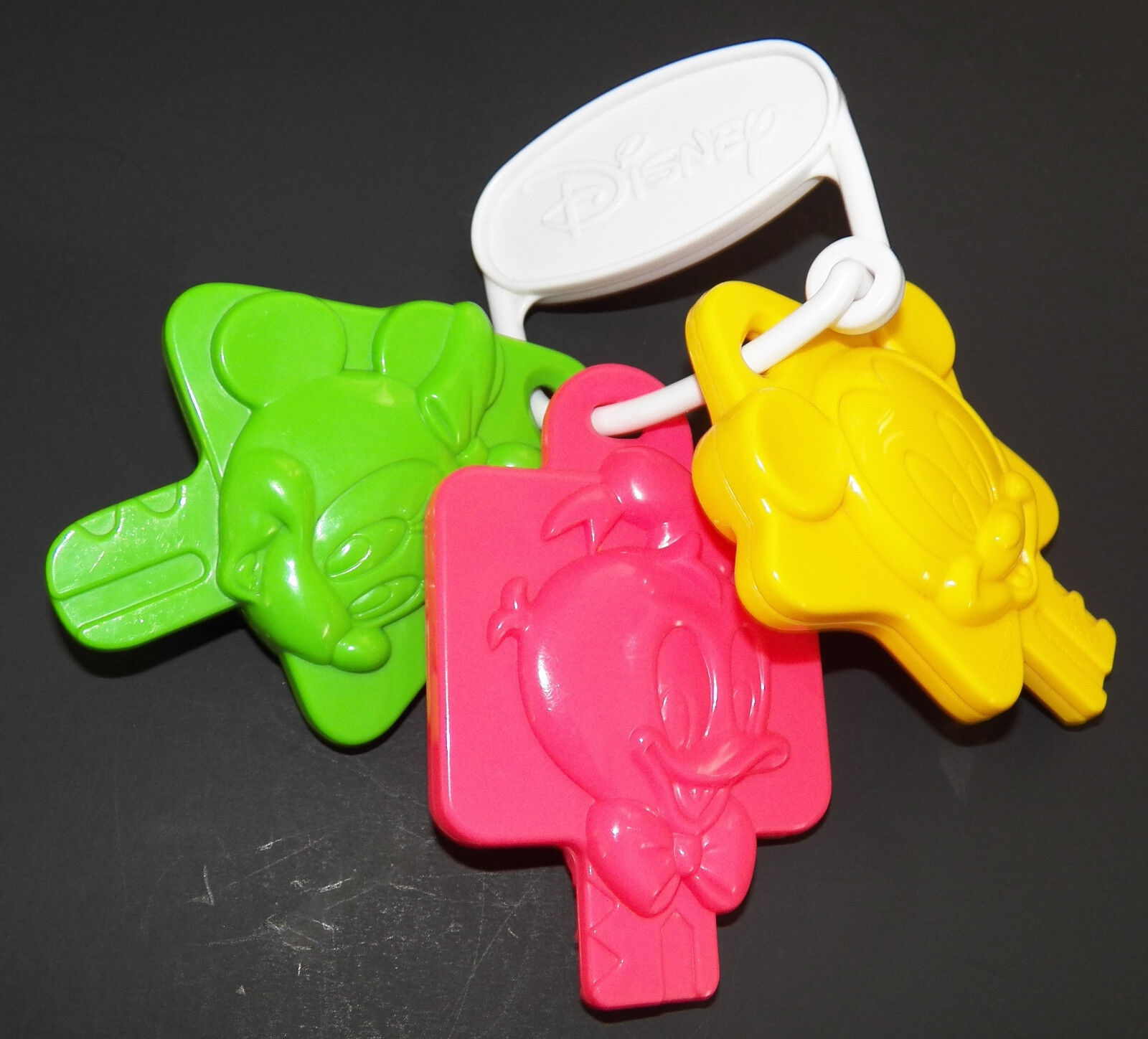 Disney Mickey Mouse Keys Baby Toy Keychain Rattle Minnie Donald Duck Arco - $12.58