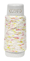 Cosmo Hidamari Sashiko Variegated Thread 30 Meters Shaved Ice Pink Yellow - £4.83 GBP