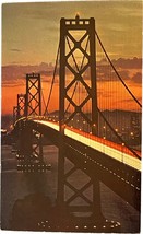 San Francisco, Oakland Bay Bridge, vintage post card - £9.58 GBP