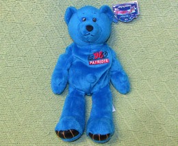 1998 NFL PATRIOTS TEDDY BLEDSOE #11 BEANBAG PLUSH WITH HANG TAG FOOTBALL... - $10.80