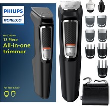 Philips Norelco Multi Groomer All-In-One Trimmer Series 3000-13 Piece, Mg3740/40 - £29.89 GBP