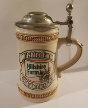 RARE Hillshire Farms Oktoberfest &#39;92 Stein beer mug With Metal Lid 90s - $23.36