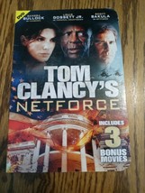 Tom Clancy&#39;s Netforce - Plus 3 Bonus Movies! DVD in paper sleeve - £19.68 GBP