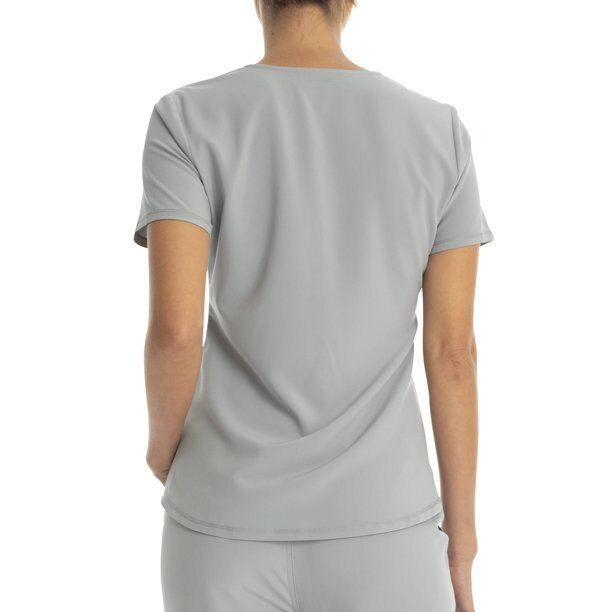 Scrubstar Women's Active Stretch Fabric V-Neck Scrub Top Ash Grey XS/XCH Item image 5