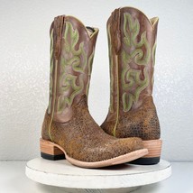 Lane Capitan Mens Cowboy Boots NASHVILLE  9 D Brown Leather Cutter Toe W... - £139.18 GBP