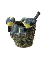Bluebirds Tea light Candle Holder Miniature Pot Succulent Plant 3” X 3” ... - £18.37 GBP