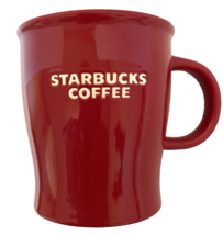 Coffee Mug Cup Starbucks Coffee Company 2008 Red Ceramic 14 oz - £13.10 GBP