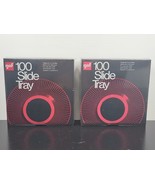 (2) GAF Rototray 100 Slide Tray Sawyers Anscomatic Sears Wards Projector... - £31.10 GBP