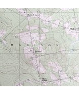 Map Madison East Maine USGS 1989 Topographic Geological 1:24000 27x22&quot; T... - $44.99